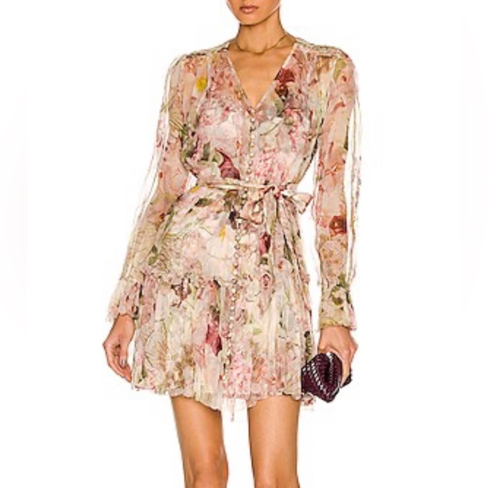 Zimmermann Dancer Floral Minidress sz 0